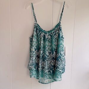NY&Co Teal Camisole with Relaxed Fit size M